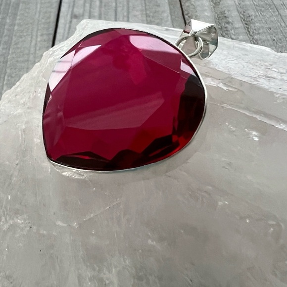 Jewelry Lot Quantum Quattro Garnet Quartz Pendants Chain New - Picture 6 of 14